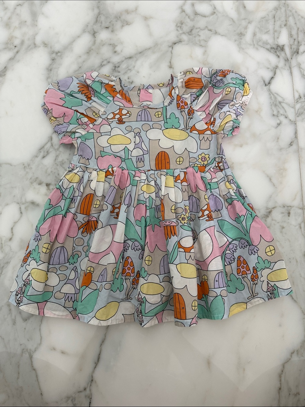Stella McCartney Kids printed cotton dress.